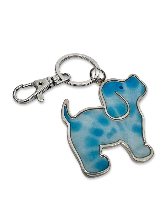 WILDFLOWER TIE DYE PUP KEY RING - Puppie Love
