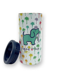 RAINBOW PALM TREES SLIM CAN COOLER - Puppie Love