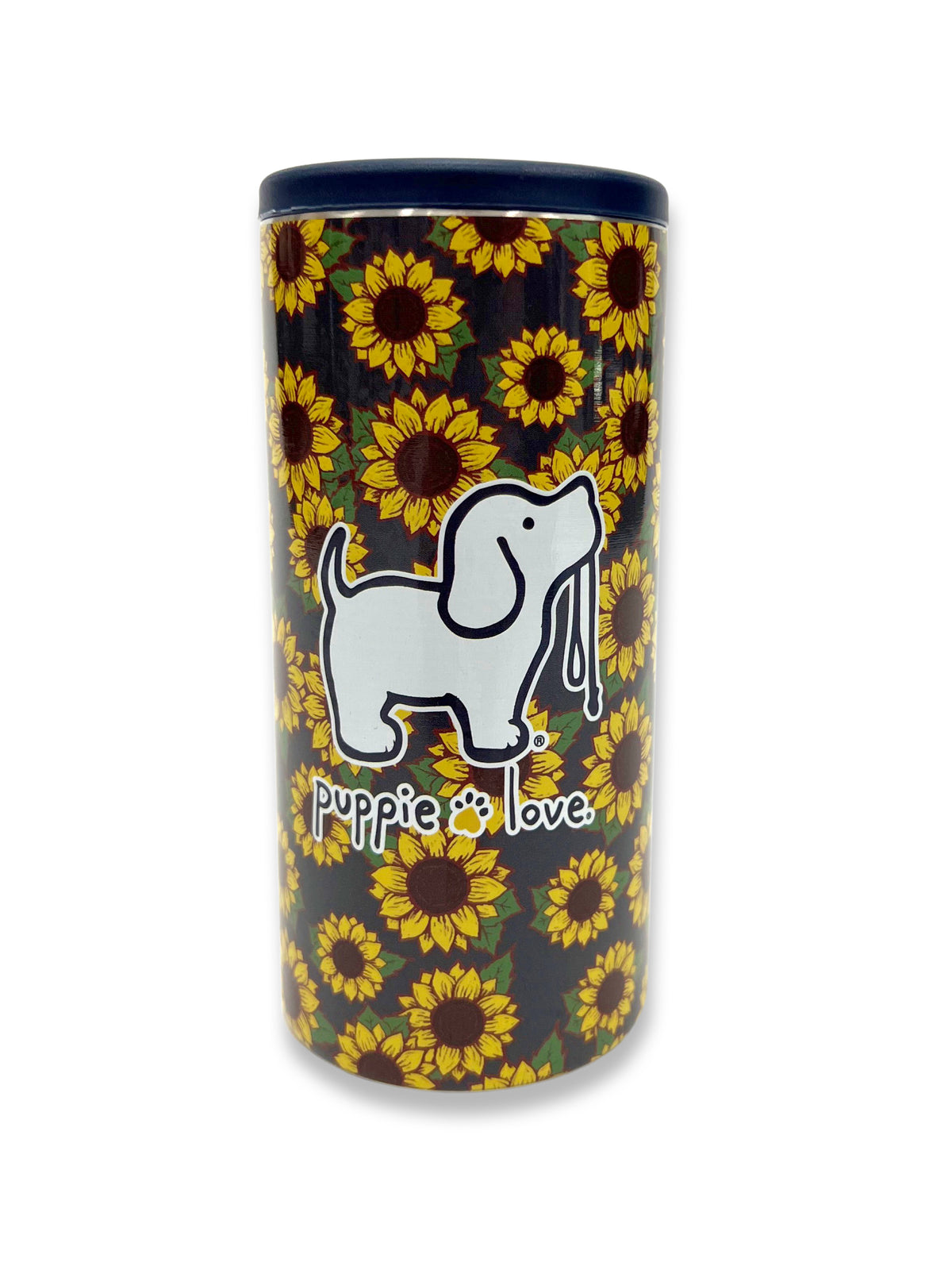 SUNFLOWER PUP SLIM CAN COOLER - Puppie Love