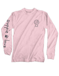 DELTA ZETA PUP, ADULT LS (PRINTED TO ORDER) - Puppie Love