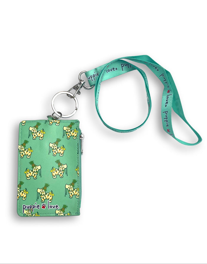 PINEAPPLE PUP ZIP ID LANYARD - Puppie Love