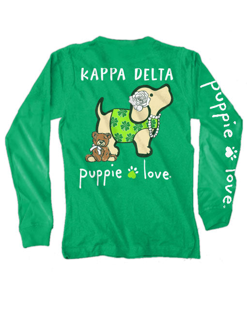 KAPPA DELTA PUP, ADULT LS (PRINTED TO ORDER) - Puppie Love