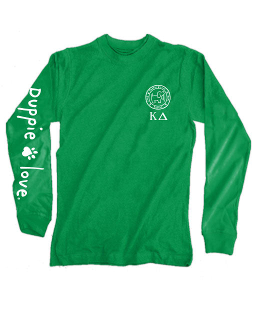 KAPPA DELTA PUP, ADULT LS (PRINTED TO ORDER) - Puppie Love