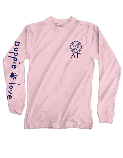 DELTA GAMMA PUP, ADULT LS (PRINTED TO ORDER) - Puppie Love