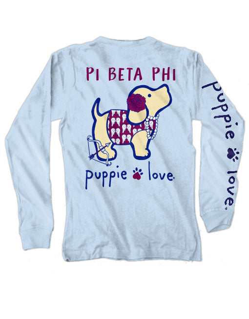 PI BETA PHI PUP, ADULT LS (PRINTED TO ORDER) - Puppie Love