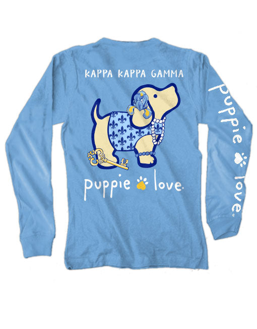 KAPPA KAPPA GAMMA PUP, ADULT LS (PRINTED TO ORDER) - Puppie Love