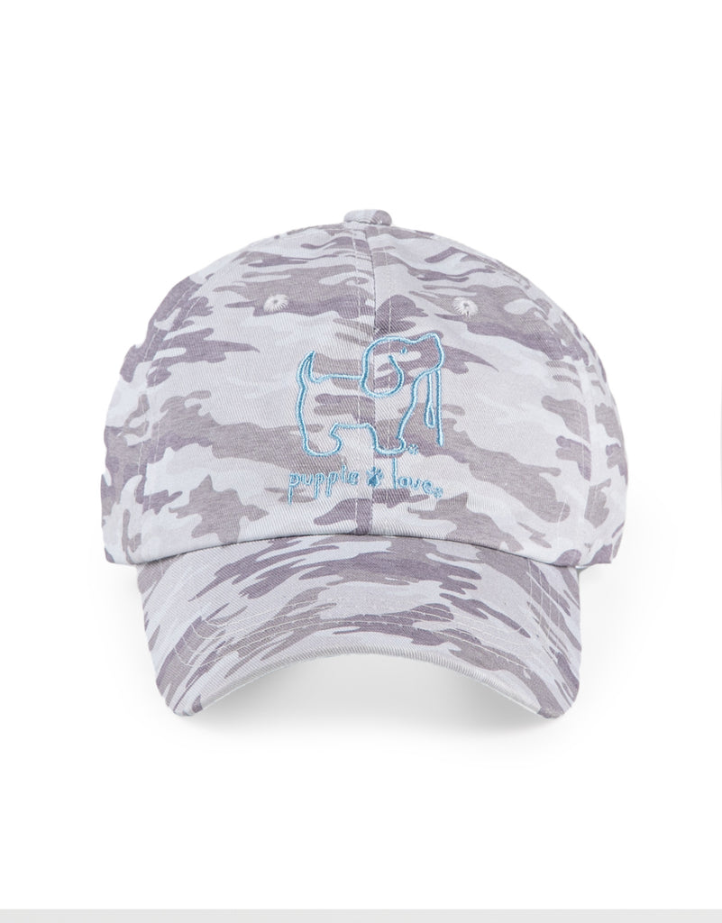 GREY CAMO BASEBALL HAT - Puppie Love