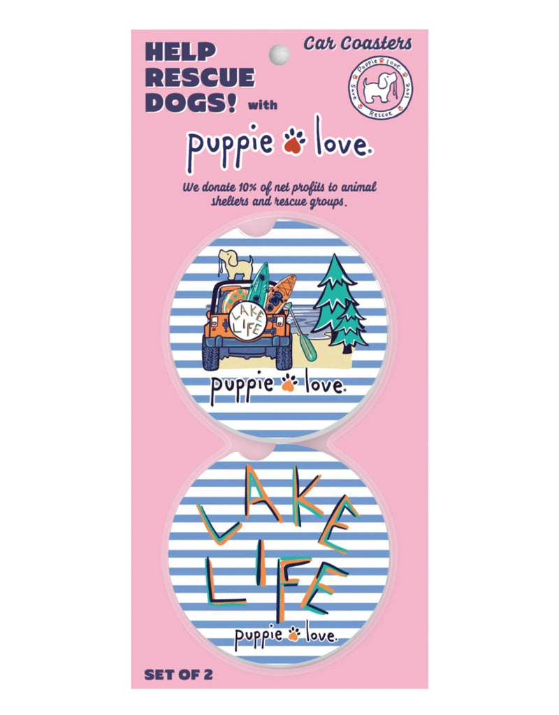 LAKE LIFE PUP CAR COASTER - Puppie Love