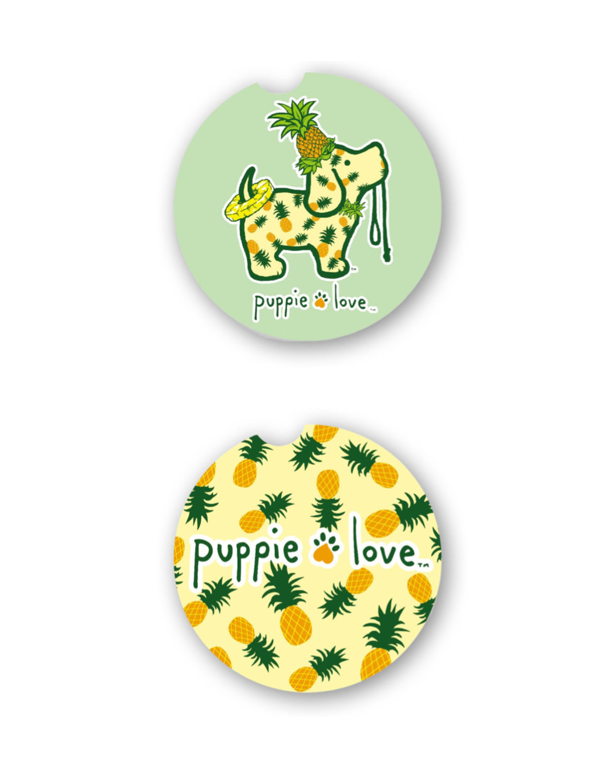 PINEAPPLE PUP CAR COASTER - Puppie Love