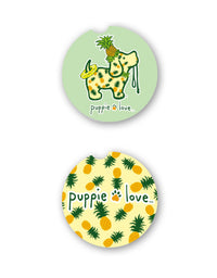 PINEAPPLE PUP CAR COASTER - Puppie Love