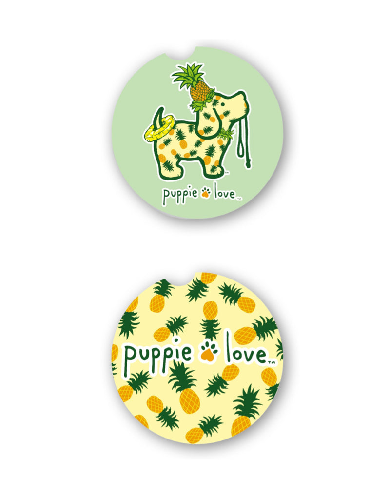 PINEAPPLE PUP CAR COASTER - Puppie Love