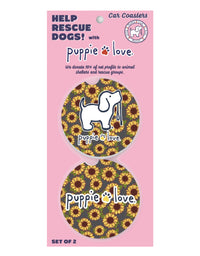 SUNFLOWER PUP CAR COASTER - Puppie Love