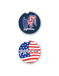 USA PUP CAR COASTER - Puppie Love