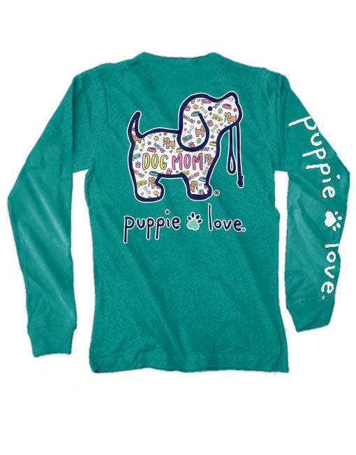 DOG MOM PATTERN PUP, ADULT LS - Puppie Love