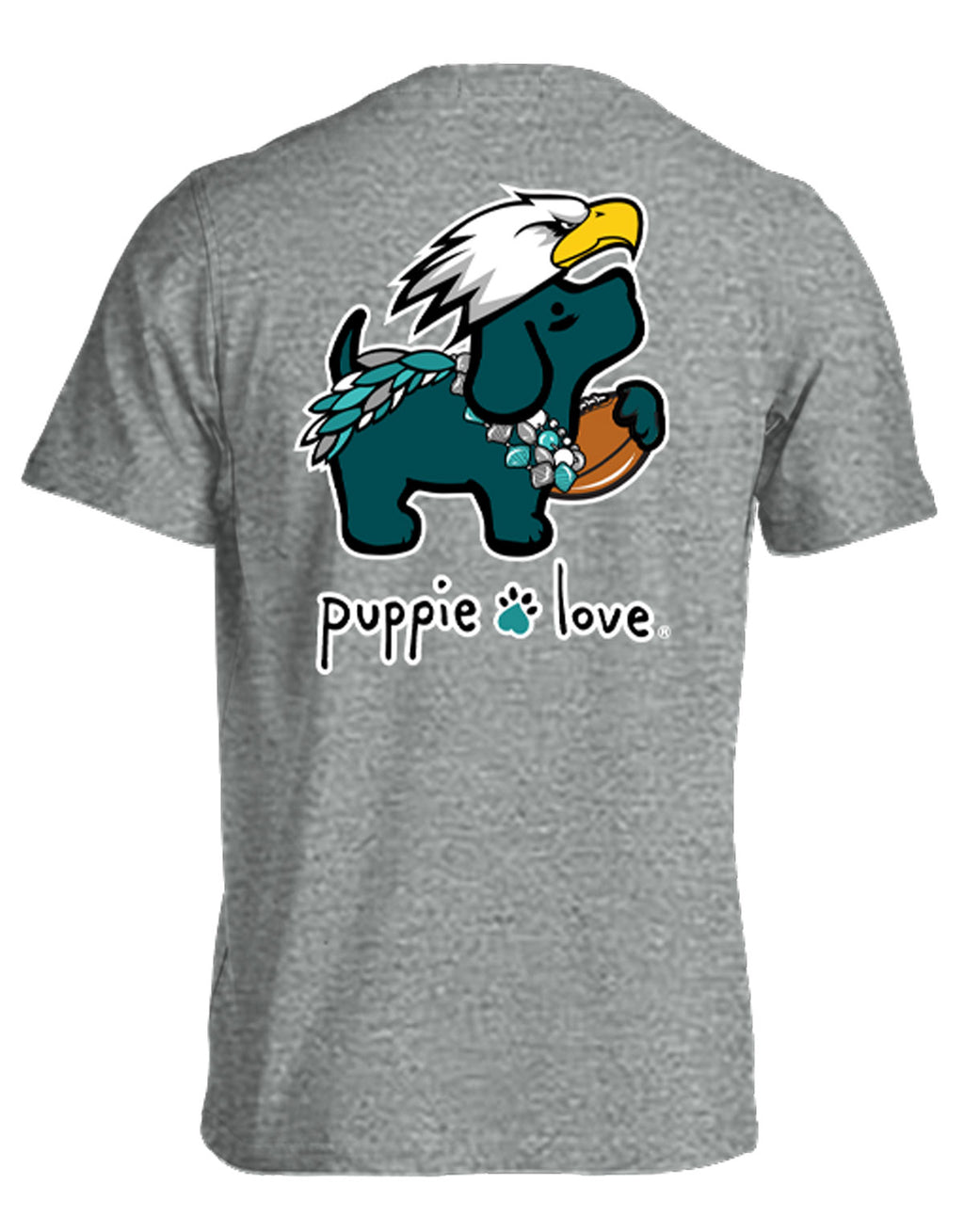 Puppie Love Green Mascot Pup Sport Grey / SM