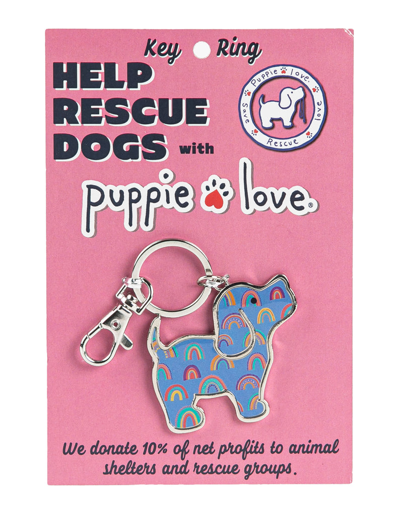 RAINBOW PUP KEY RING - Puppie Love