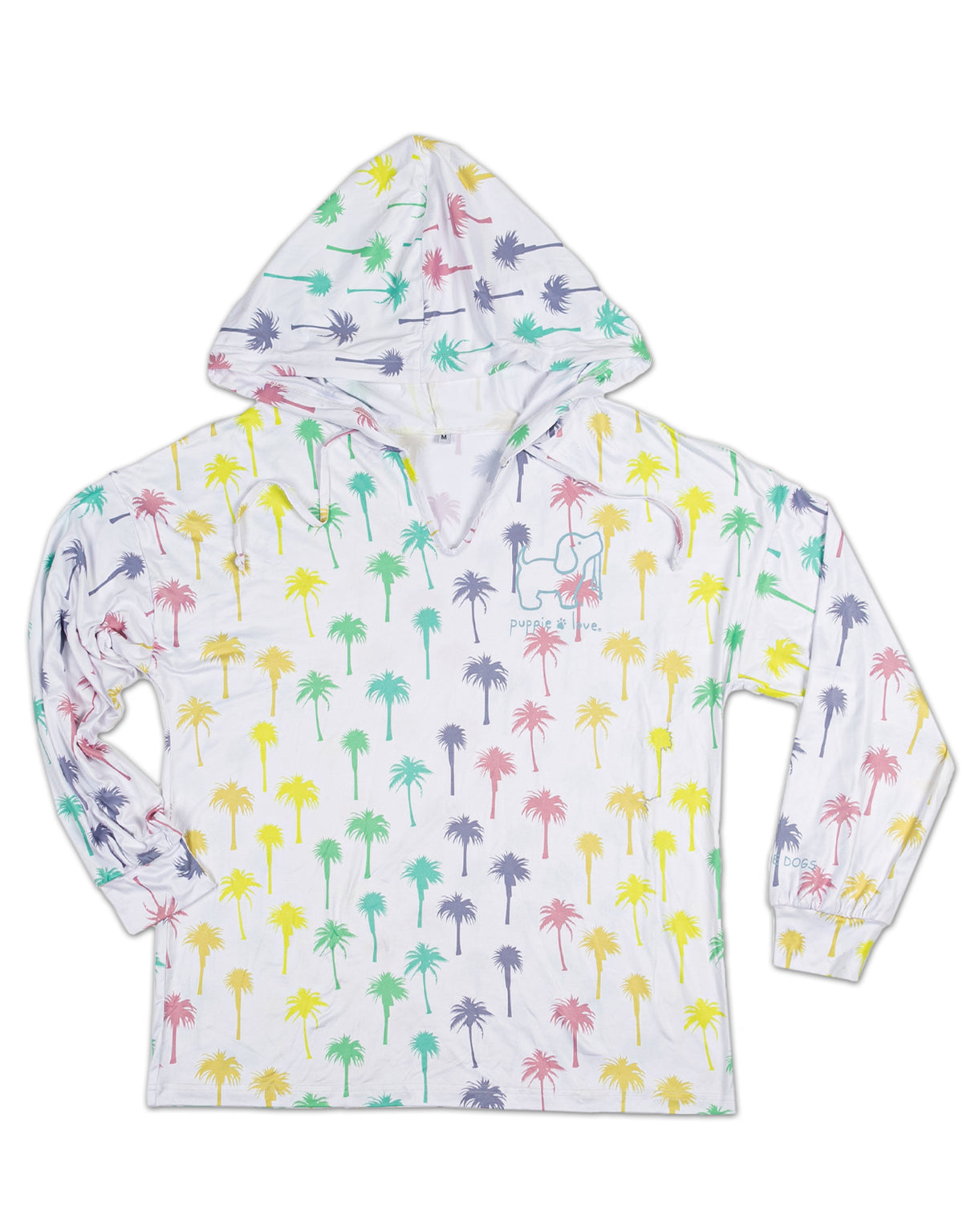 RAINBOW PALM LOUNGE HOODIE - Puppie Love