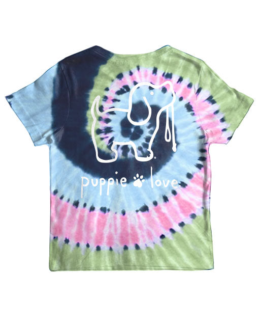 MIDNIGHT PASTEL TIE DYE PUP, YOUTH SS - Puppie Love