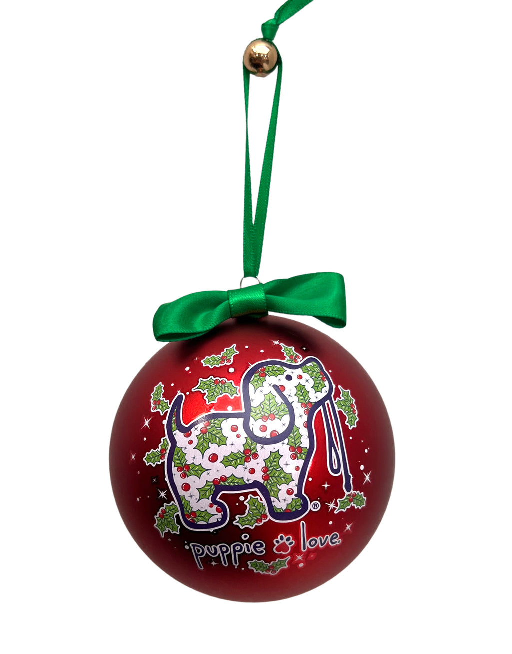 HOLLY BERRIES ORNAMENT - Puppie Love