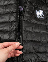 BLACK PUFFER JACKET - Puppie Love