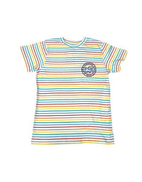RAINBOW STRIPE LOGO PUP, YOUTH SS - Puppie Love