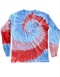 SUNBURST TIE DYE PUP, ADULT LS - Puppie Love