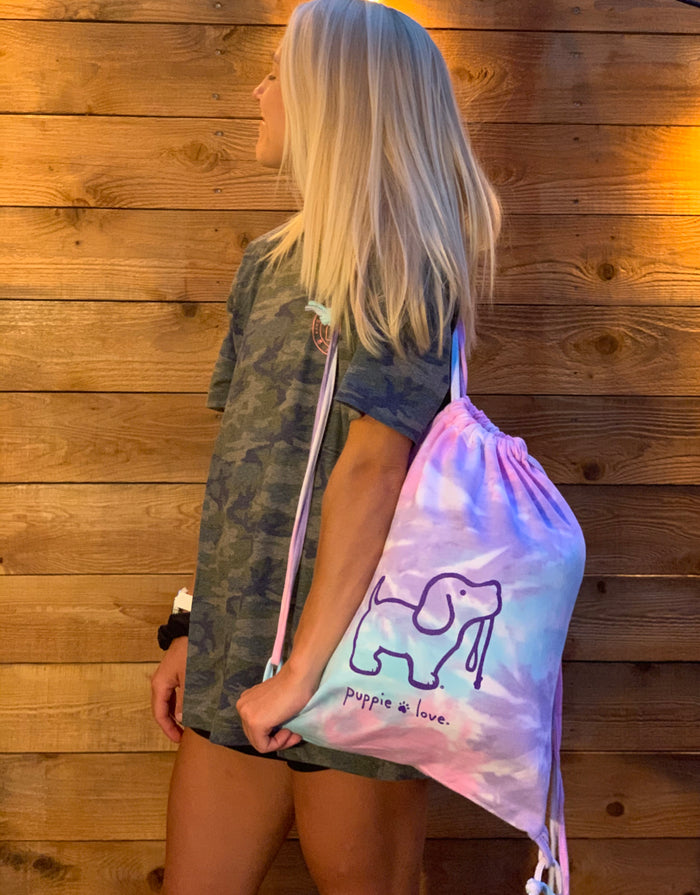 TIE DYE SPORTS BAG, COTTON CANDY - Puppie Love