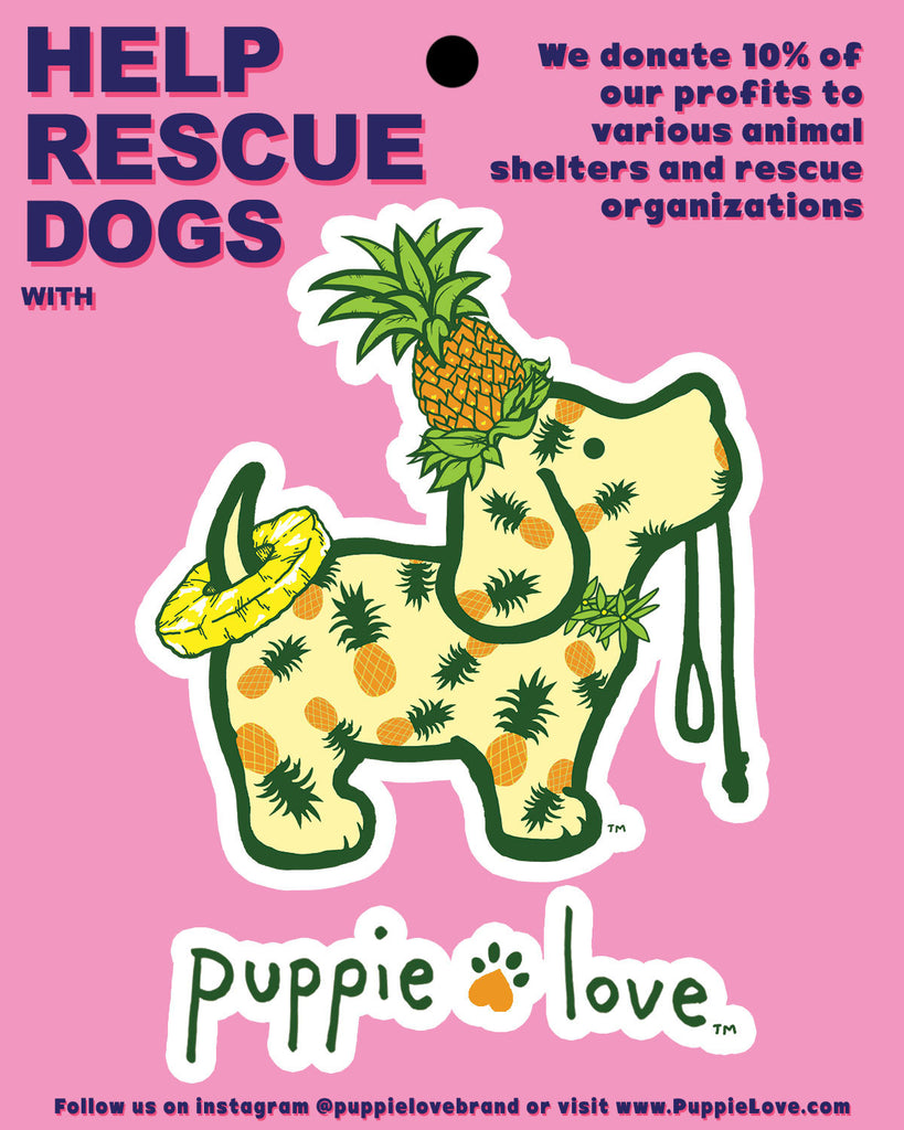 PINEAPPLE PUP DECAL - Puppie Love