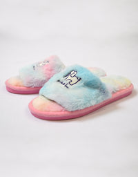 SLIDE SLIPPERS, RAINBOW TIE DYE - Puppie Love