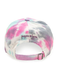 COTTON CANDY TIE DYE BASEBALL HAT - Puppie Love