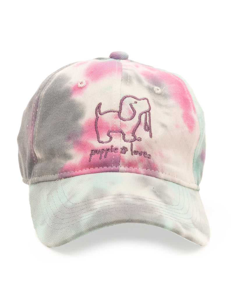 COTTON CANDY TIE DYE BASEBALL HAT - Puppie Love