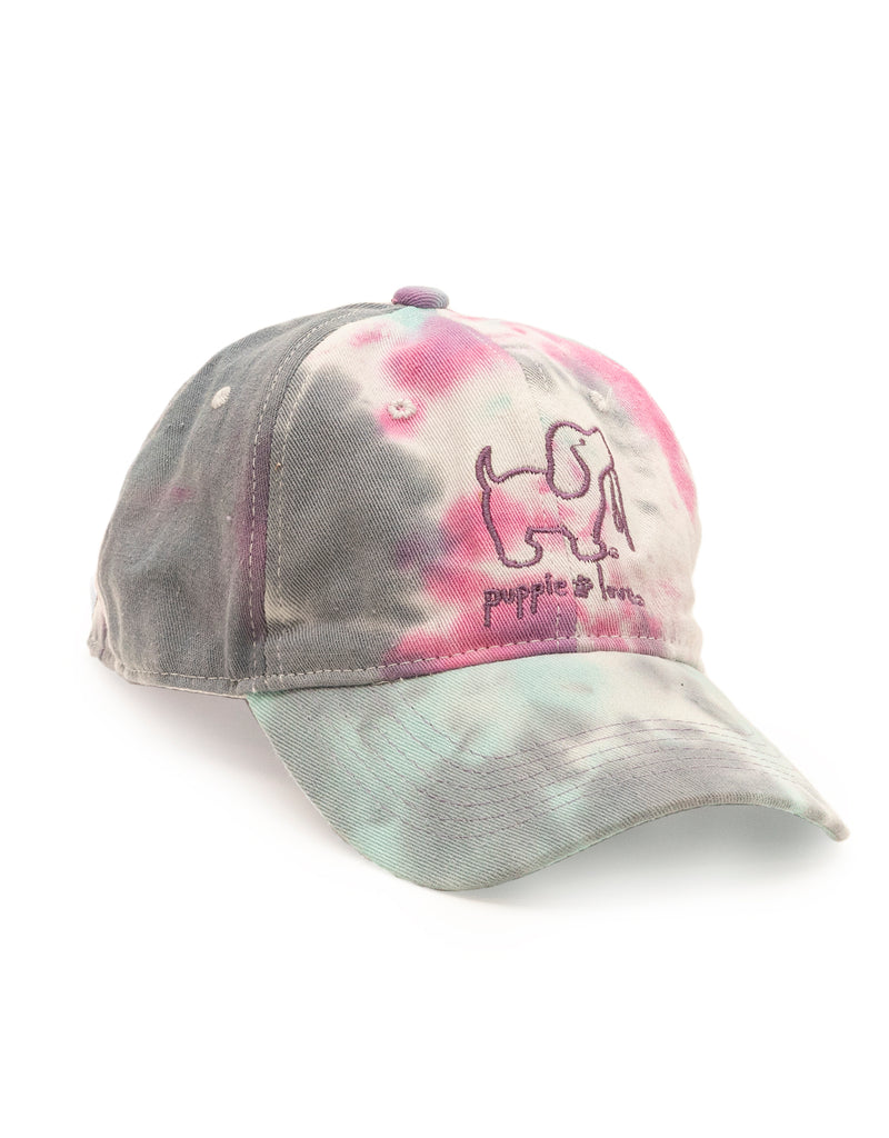 COTTON CANDY TIE DYE BASEBALL HAT - Puppie Love