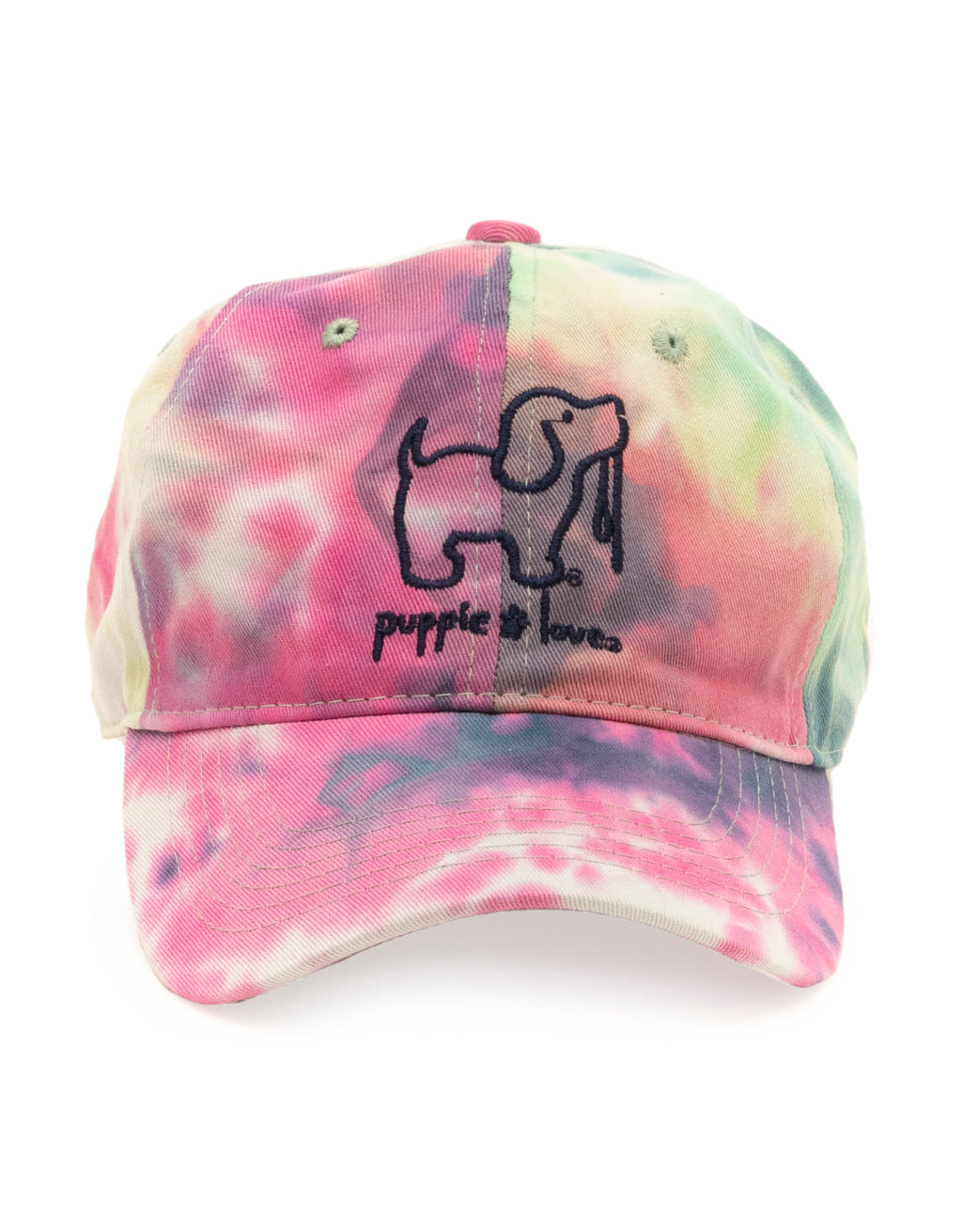 RAINBOW TIE DYE BASEBALL HAT – Puppie Love display picture 1