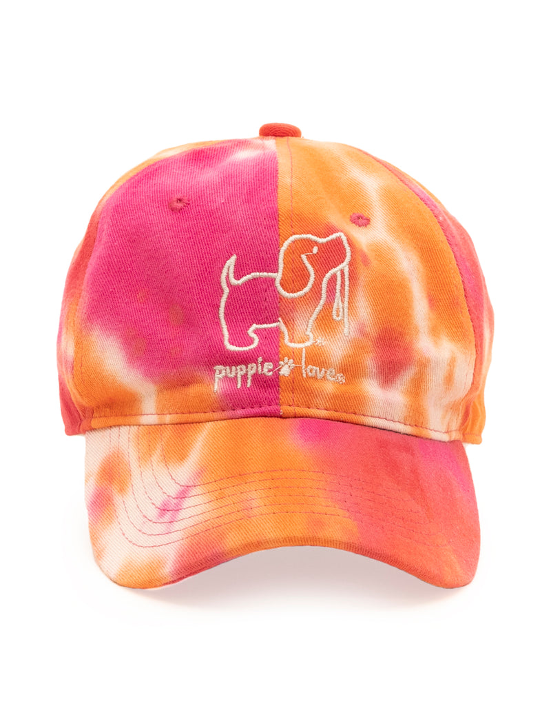 SUNSET TIE DYE BASEBALL HAT - Puppie Love