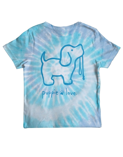 TIE DYE #4 PUP, YOUTH SS - Puppie Love