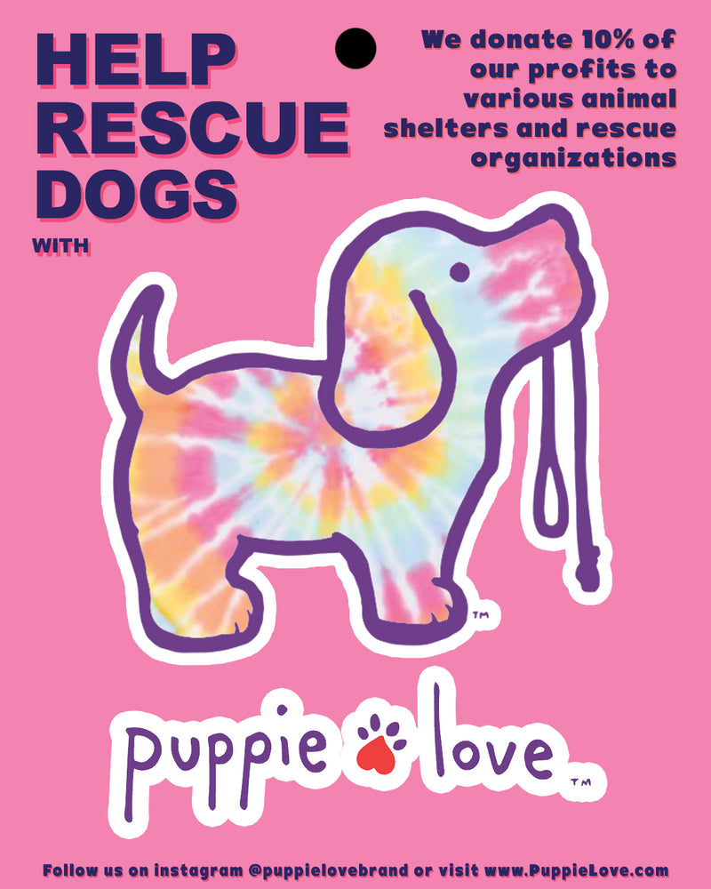 TIE DYE #2 PUP DECAL - Puppie Love