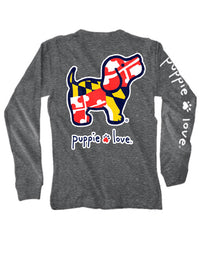 MARYLAND FLAG PUP, ADULT LS - Puppie Love