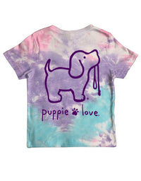 COTTON CANDY TIE DYE PUP, YOUTH SS - Puppie Love