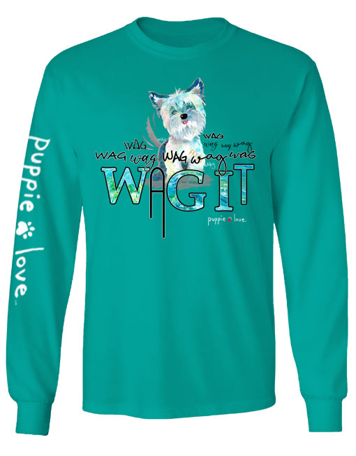 WAG IT, ADULT LS (PRINTED TO ORDER) - Puppie Love