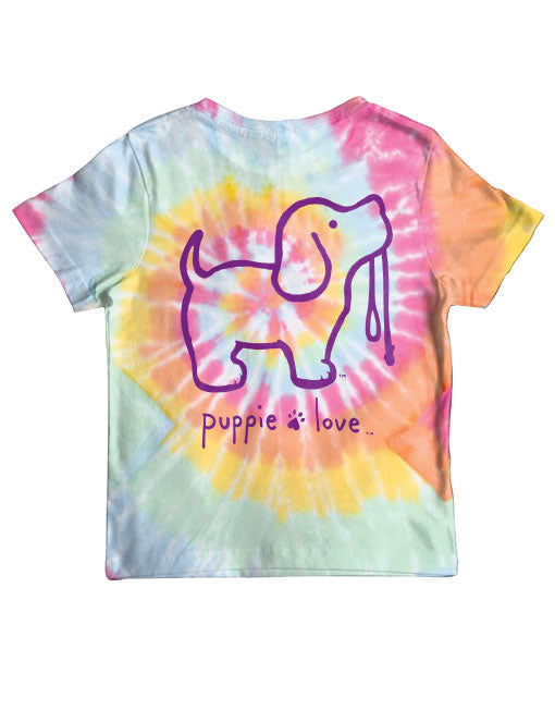 TIE DYE #2 PUP, YOUTH SS - Puppie Love