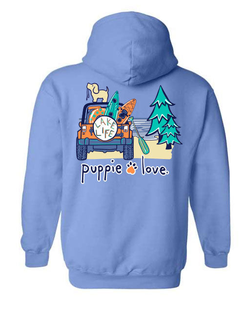 LAKE LIFE PUP, ADULT HOODIE - Puppie Love