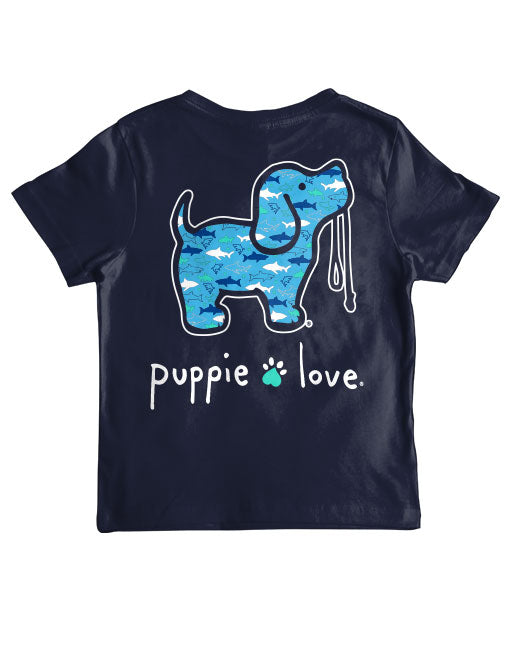 SHARK PATTERN PUP, YOUTH SS - Puppie Love