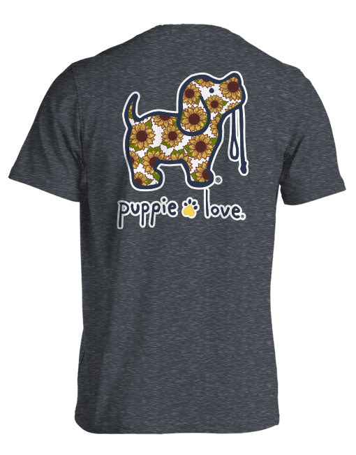 SUNFLOWER FILL PUP, DARK HEATHER - Puppie Love