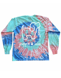 TAFFY TIE DYE PUP, YOUTH LS - Puppie Love