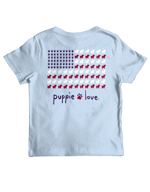 PUPPIE USA FLAG, YOUTH SS - Puppie Love